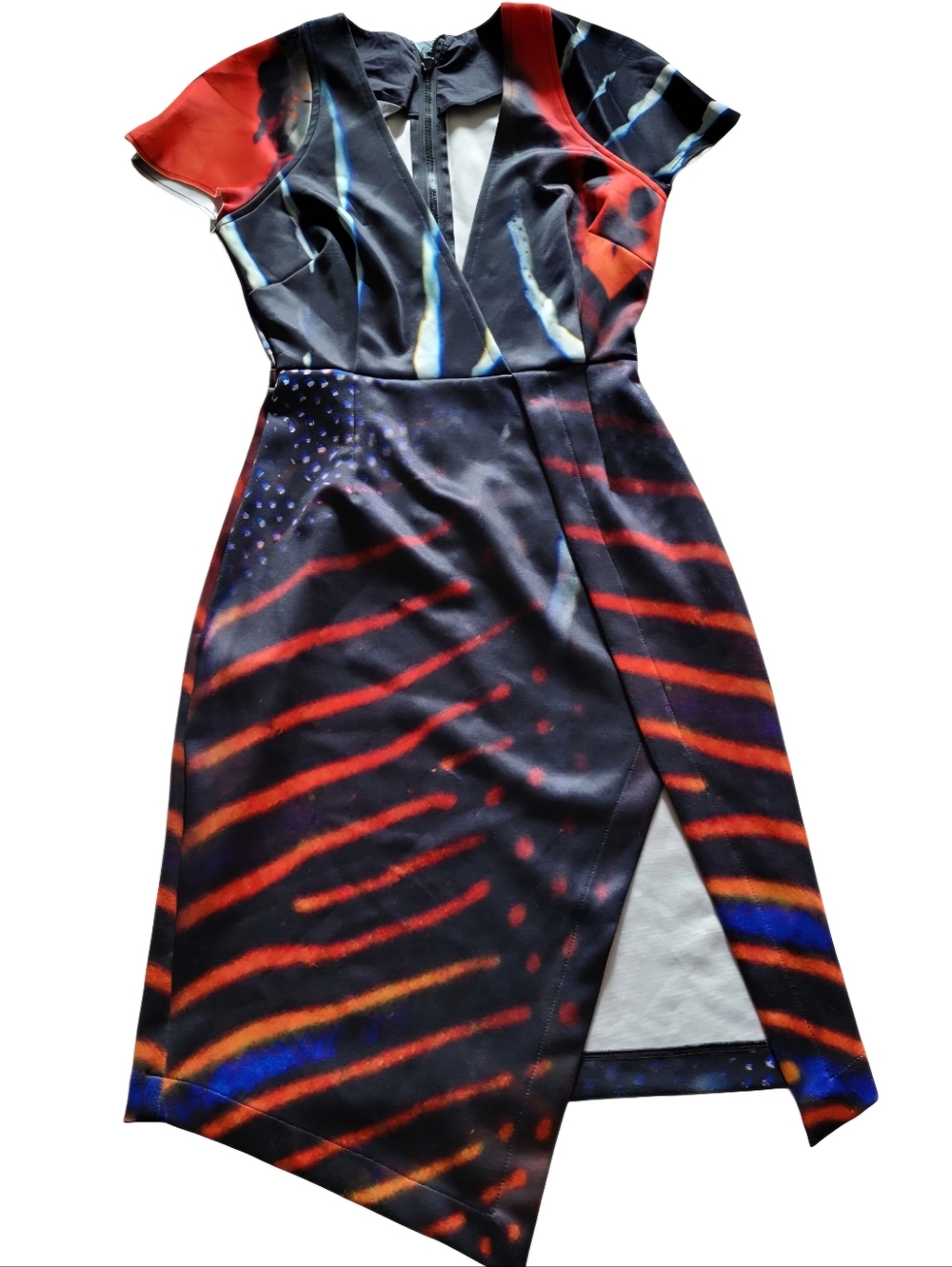 REVOLVE Ringuette Women Mini Dress Size US S; AU 8 Multicolor. Cap Sleeve